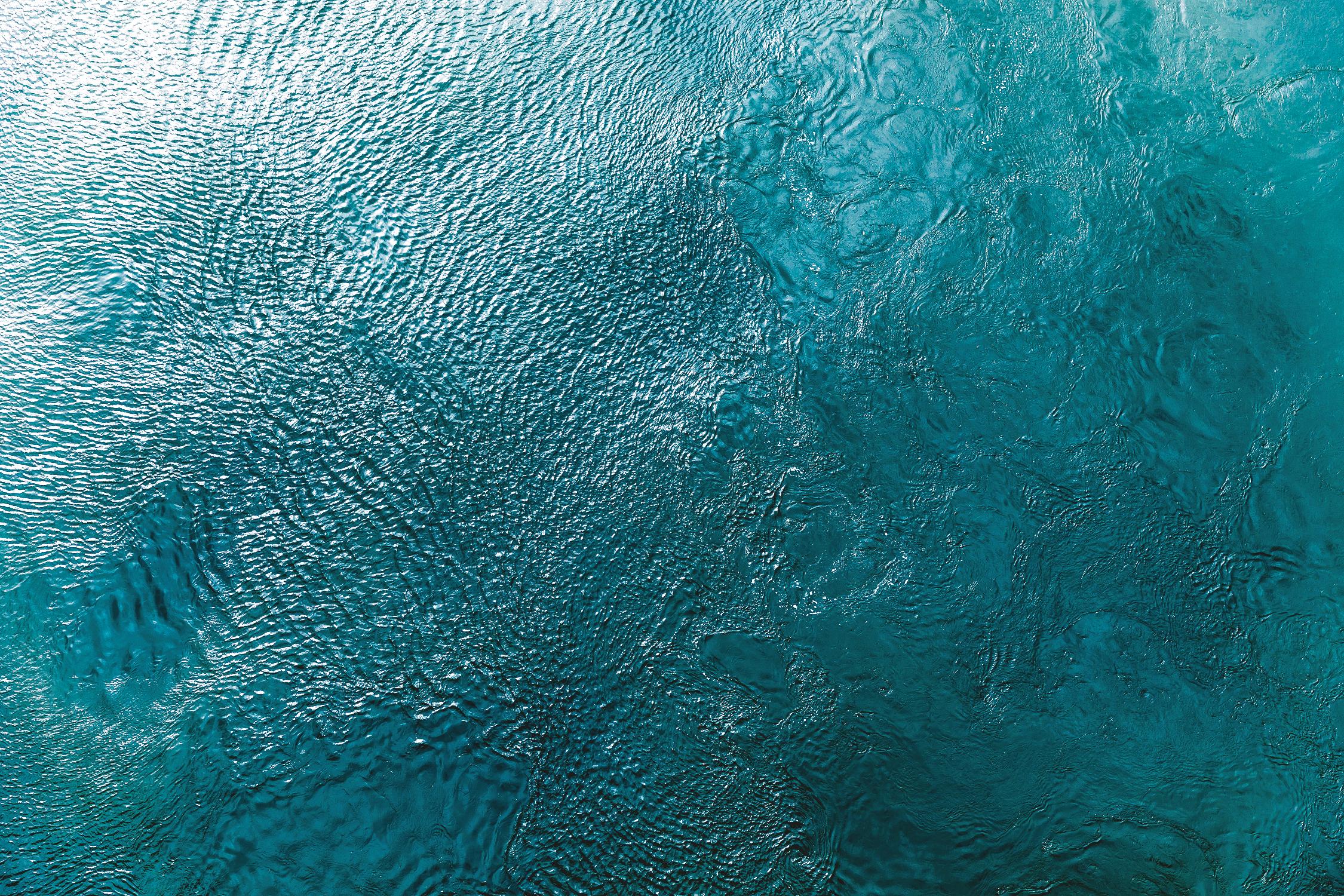 Water Texture Two Birds Eye by Kyle Goldie on GIANT ART - blue abstract