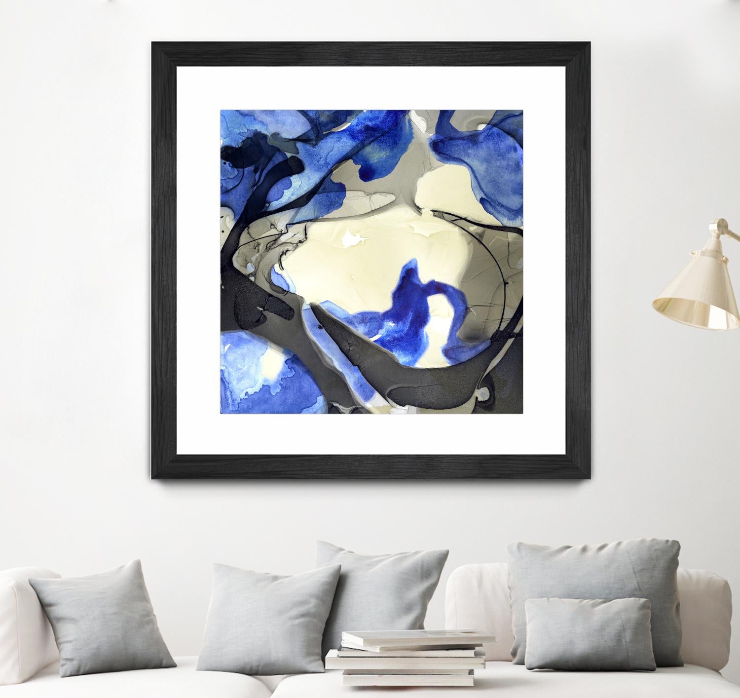 Neon Dreaming J by THE Studio on GIANT ART - grey abstract