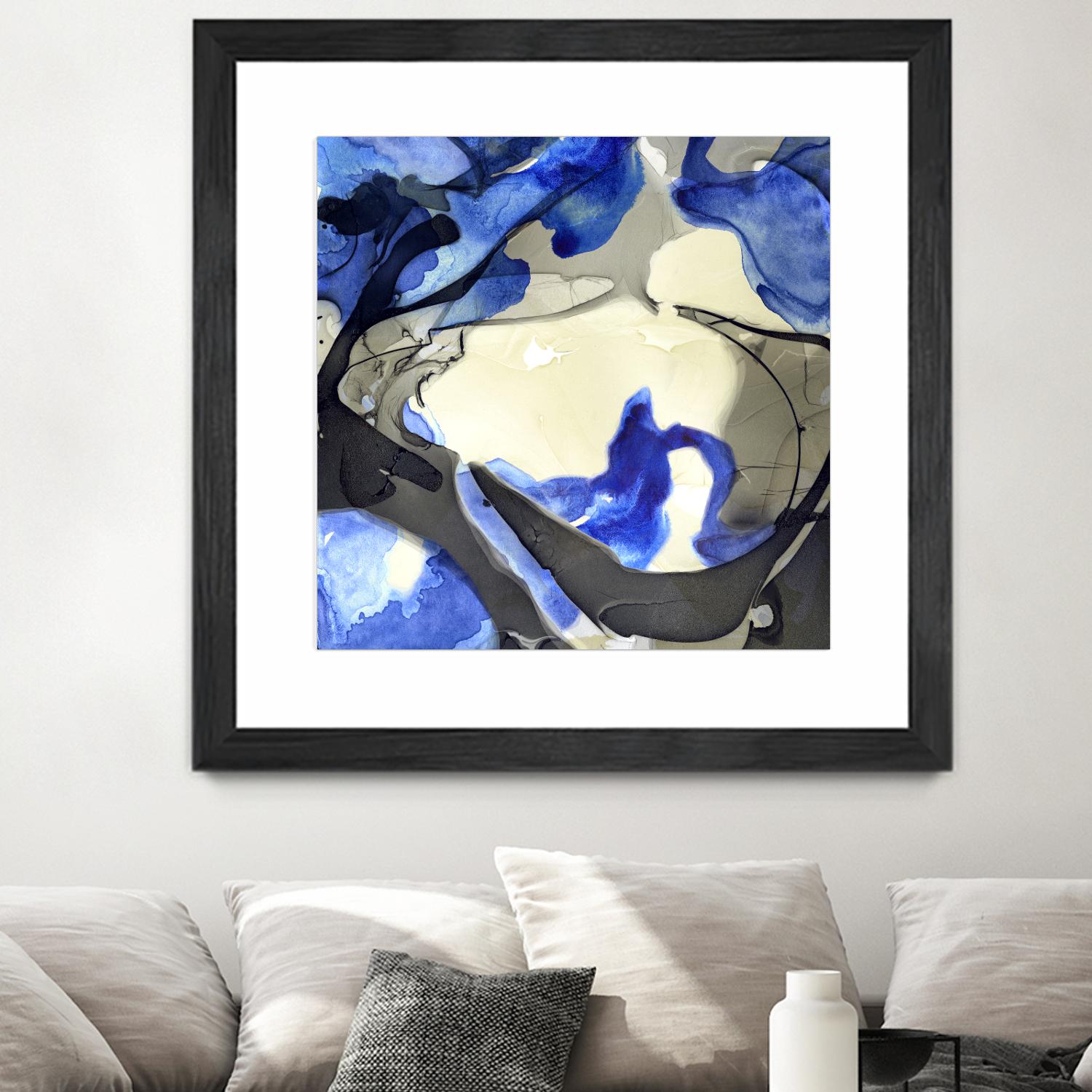 Neon Dreaming J by THE Studio on GIANT ART - grey abstract
