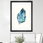 Faceted Gem C by Natasha Marie on GIANT ART - blue abstract