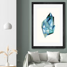 Faceted Gem C by Natasha Marie on GIANT ART - blue abstract