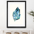 Faceted Gem C by Natasha Marie on GIANT ART - blue abstract