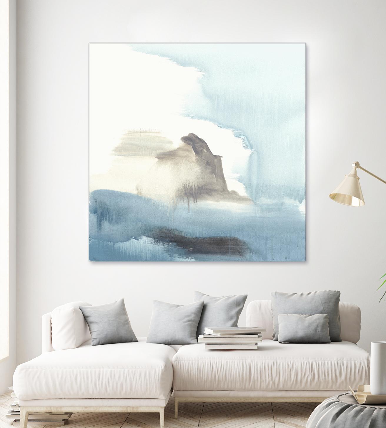 Seaview 3 by Natasha Marie on GIANT ART - grey landscape
