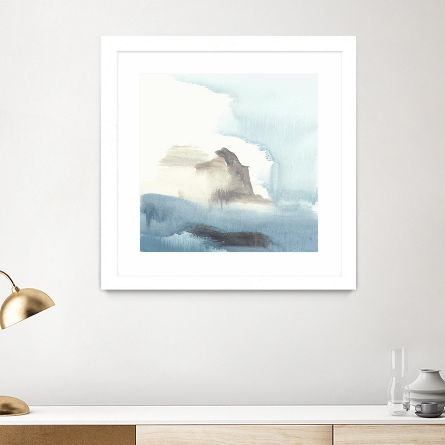 Seaview 3 by Natasha Marie on GIANT ART - grey landscape