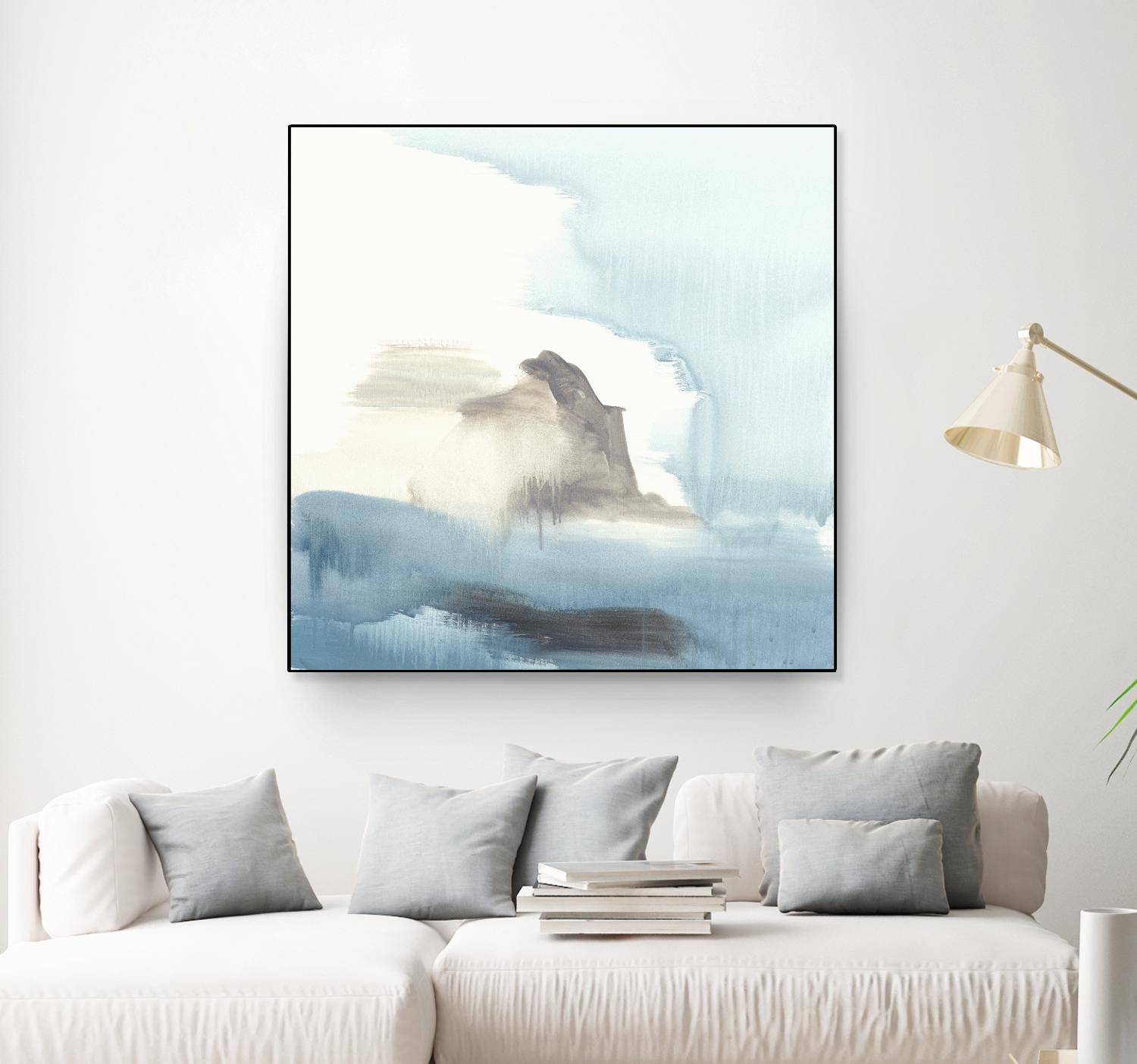 Seaview 3 by Natasha Marie on GIANT ART - grey landscape