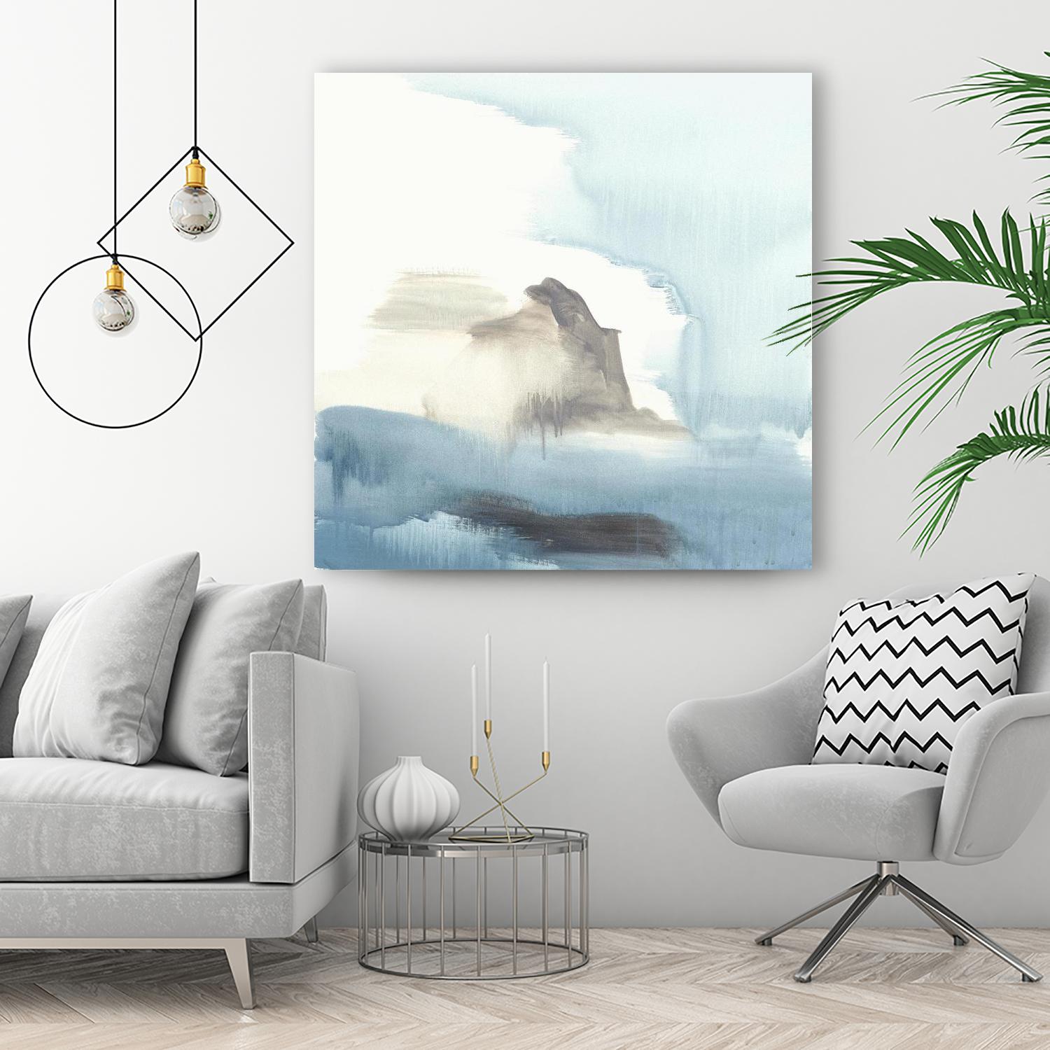 Seaview 3 by Natasha Marie on GIANT ART - grey landscape