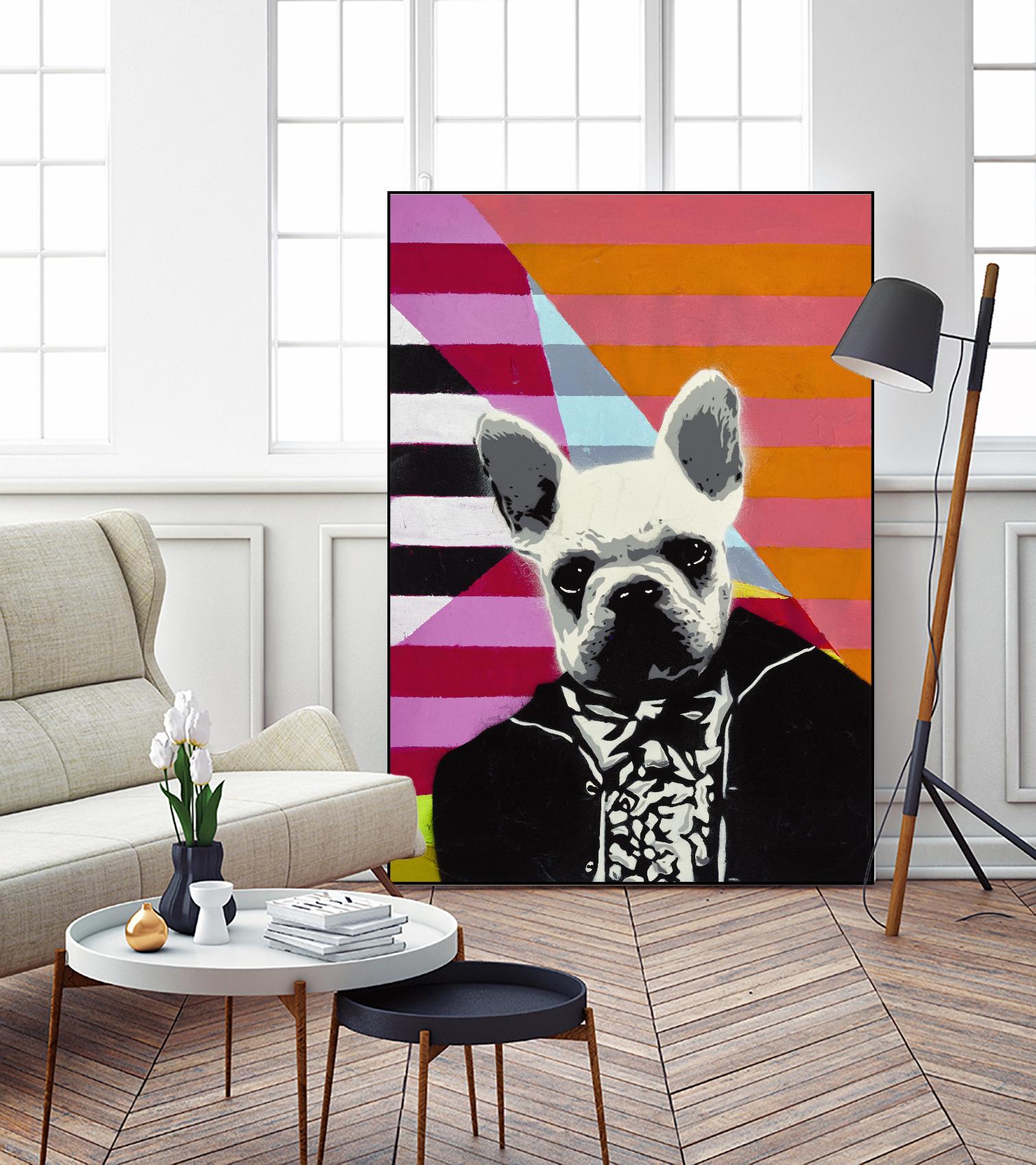 Mr. French by Urban Soule on GIANT ART - orange animals