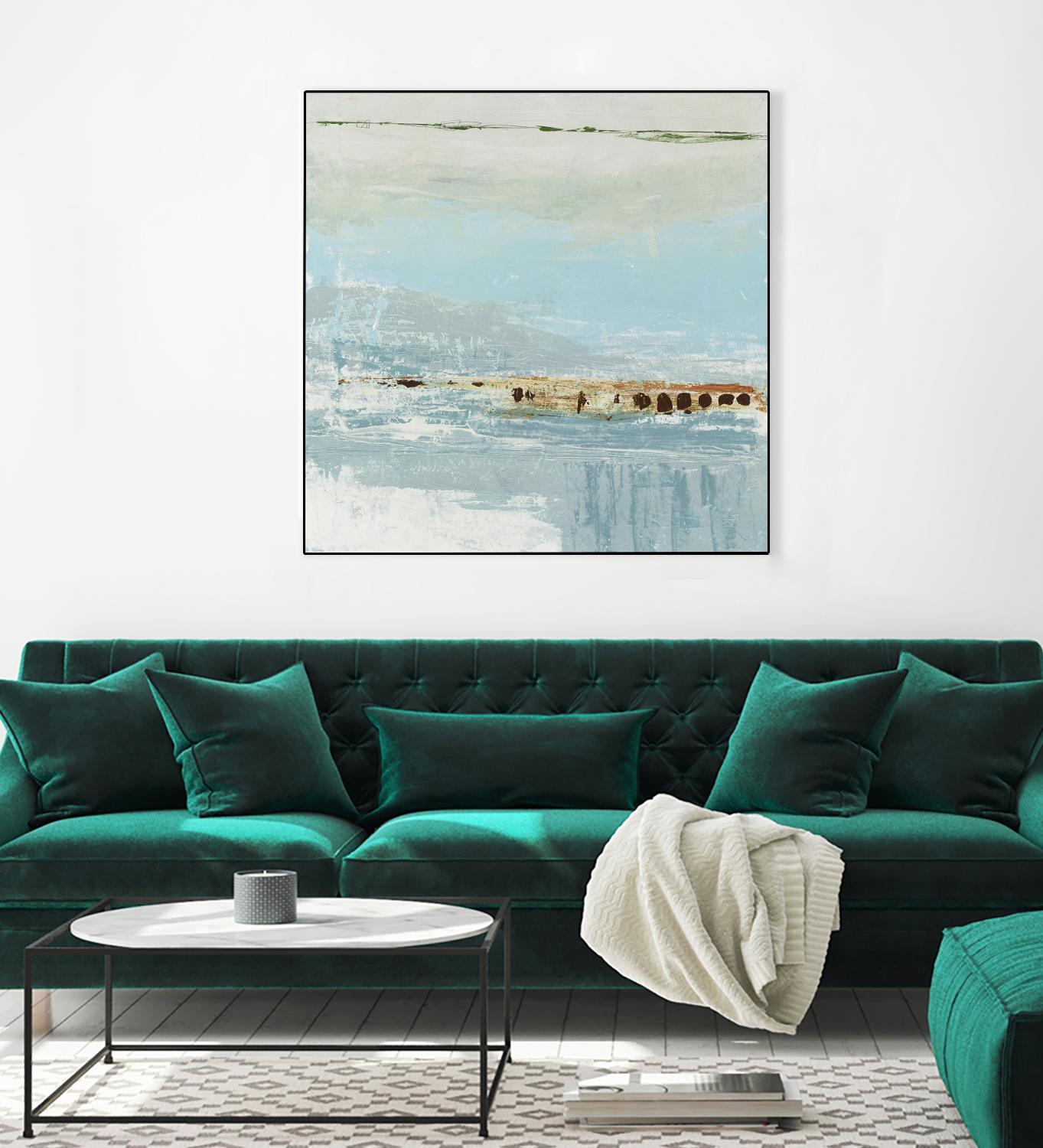 Echo 4 by KG Studio on GIANT ART - blue abstracts beach