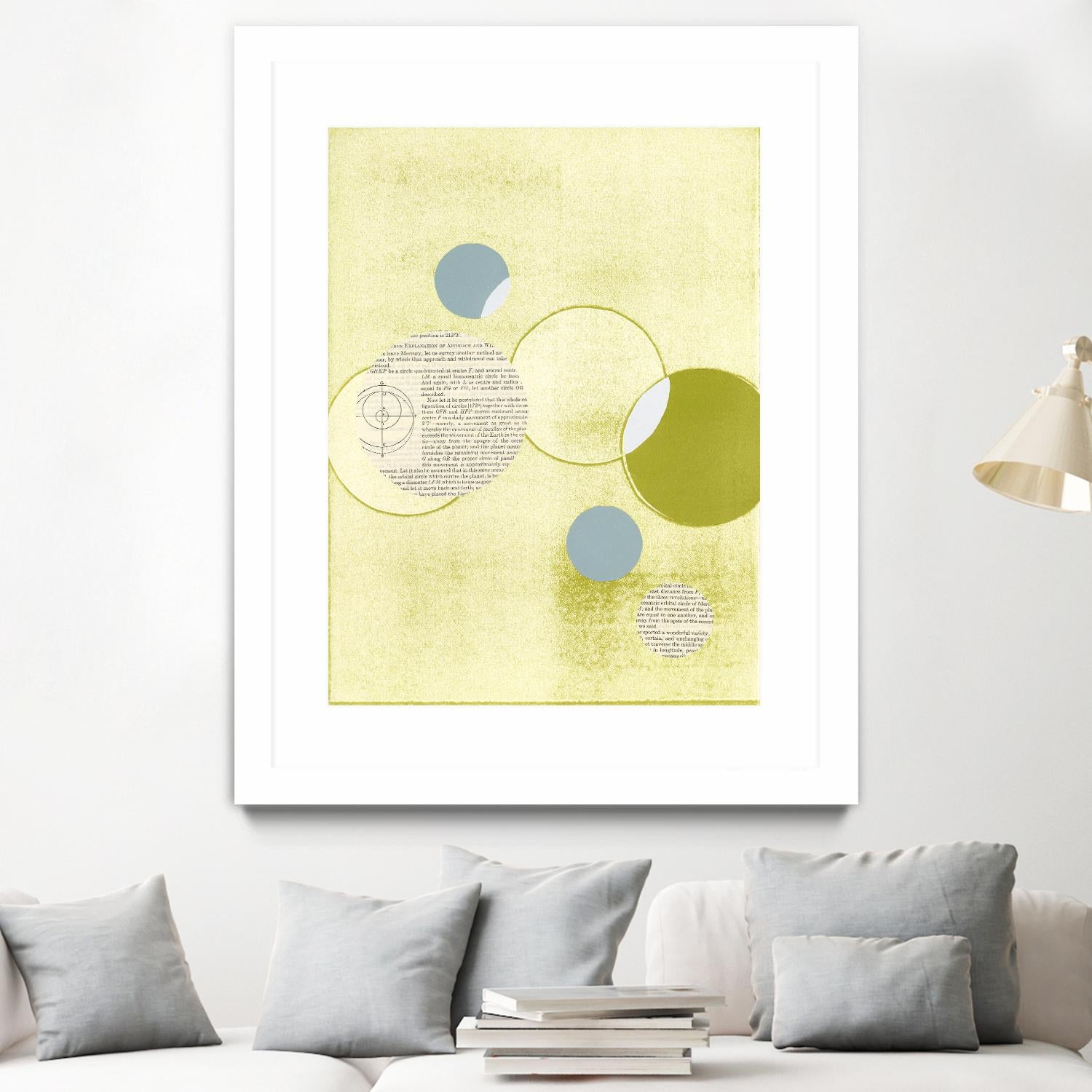 Light Lime Word Bubble by Mary Margaret Briggs on GIANT ART - green abstract