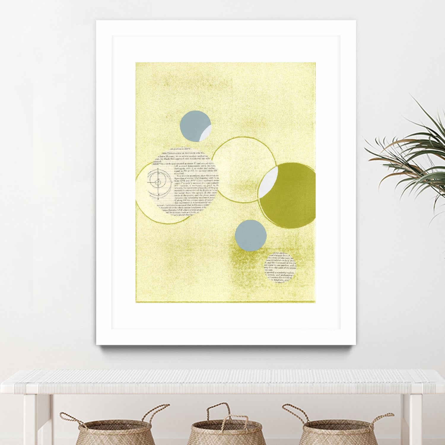 Light Lime Word Bubble by Mary Margaret Briggs on GIANT ART - green abstract