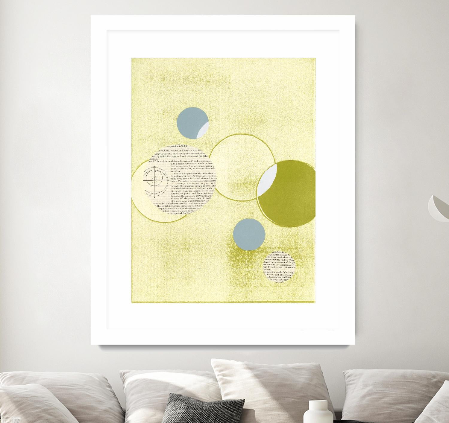 Light Lime Word Bubble by Mary Margaret Briggs on GIANT ART - green abstract