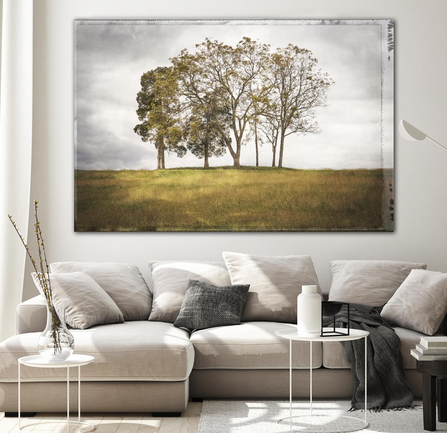 Three Trees by Lillis Werder on GIANT ART - gold landscape