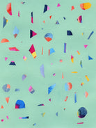 Confetti 1 by Erin Lin on GIANT ART - turquoise abstract