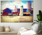 Farmland A by THE Studio on GIANT ART - red landscape