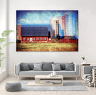 Farmland B by THE Studio on GIANT ART - red landscape