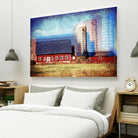 Farmland B by THE Studio on GIANT ART - red landscape