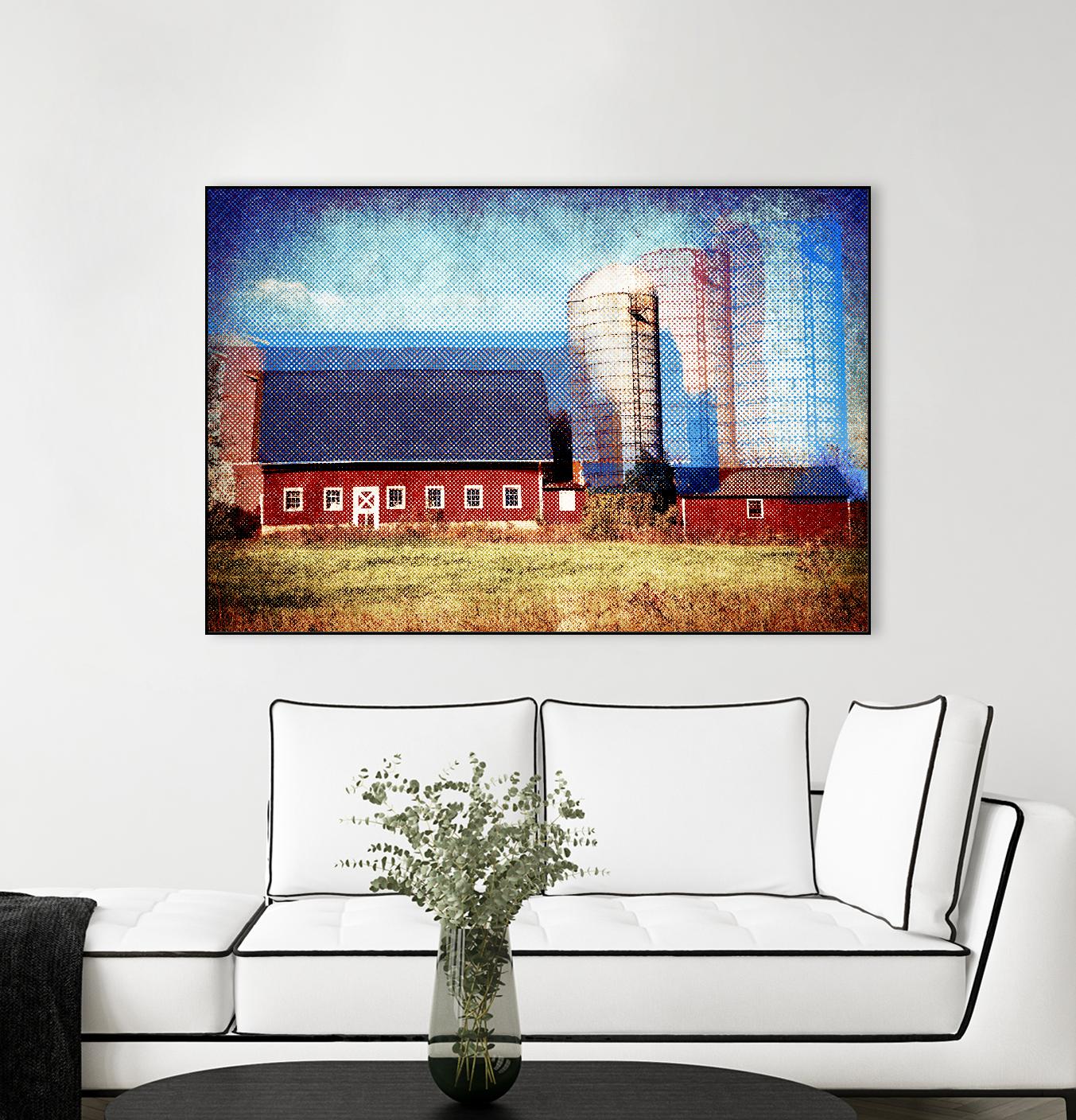Farmland B by THE Studio on GIANT ART - red landscape