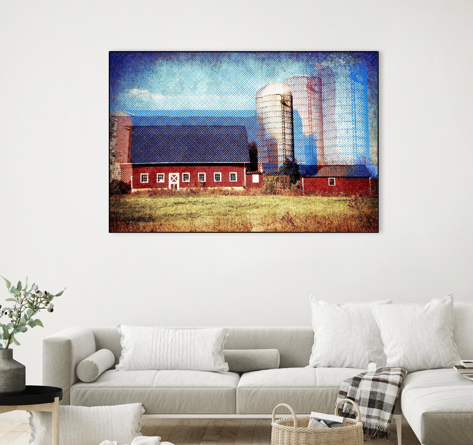 Farmland B by THE Studio on GIANT ART - red landscape