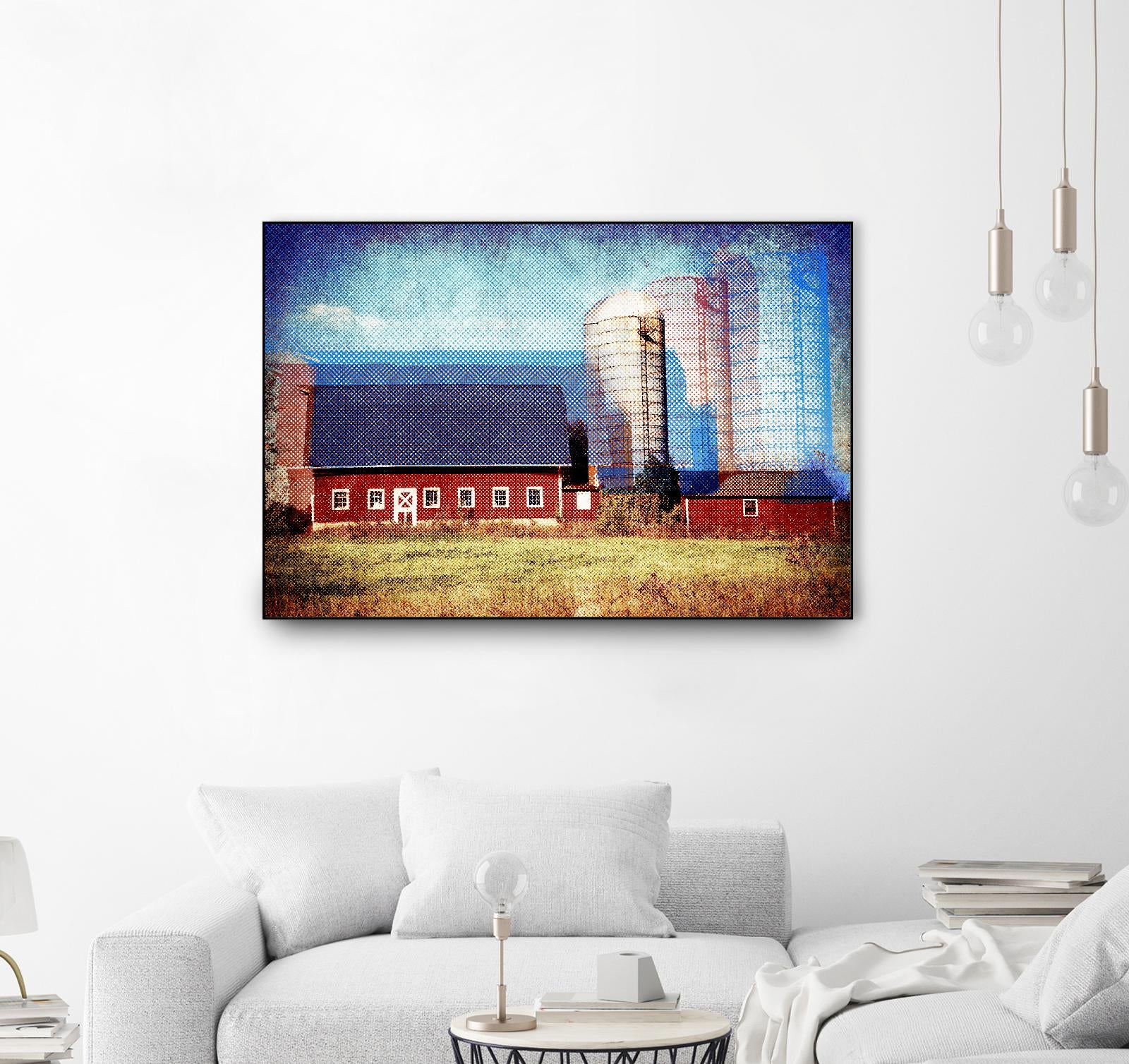 Farmland B by THE Studio on GIANT ART - red landscape