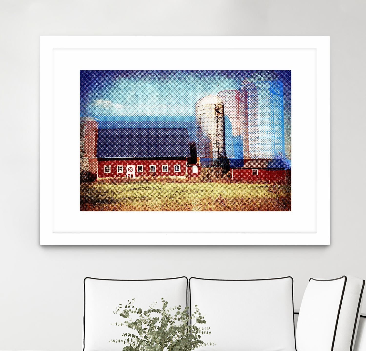 Farmland B by THE Studio on GIANT ART - red landscape