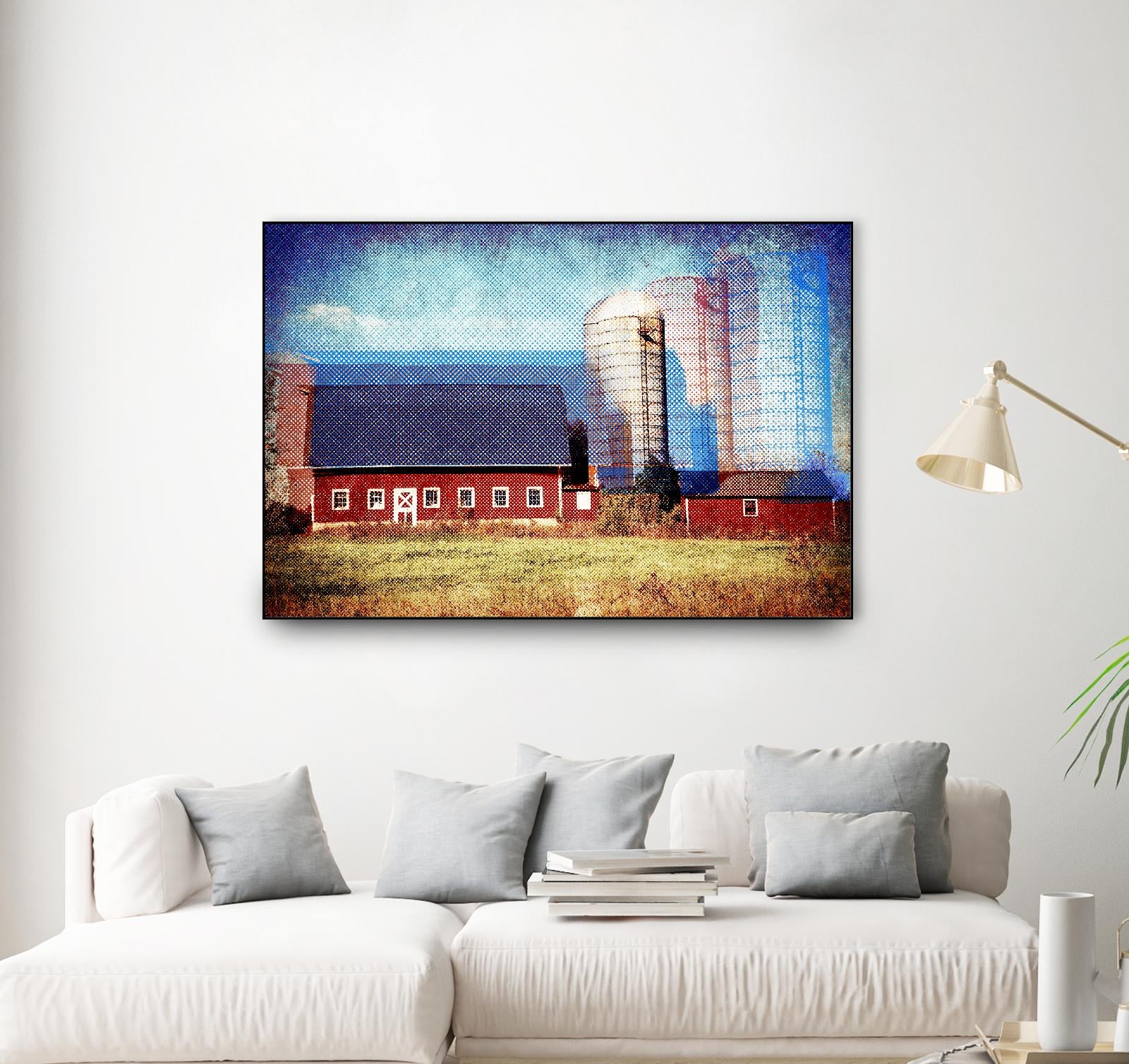 Farmland B by THE Studio on GIANT ART - red landscape