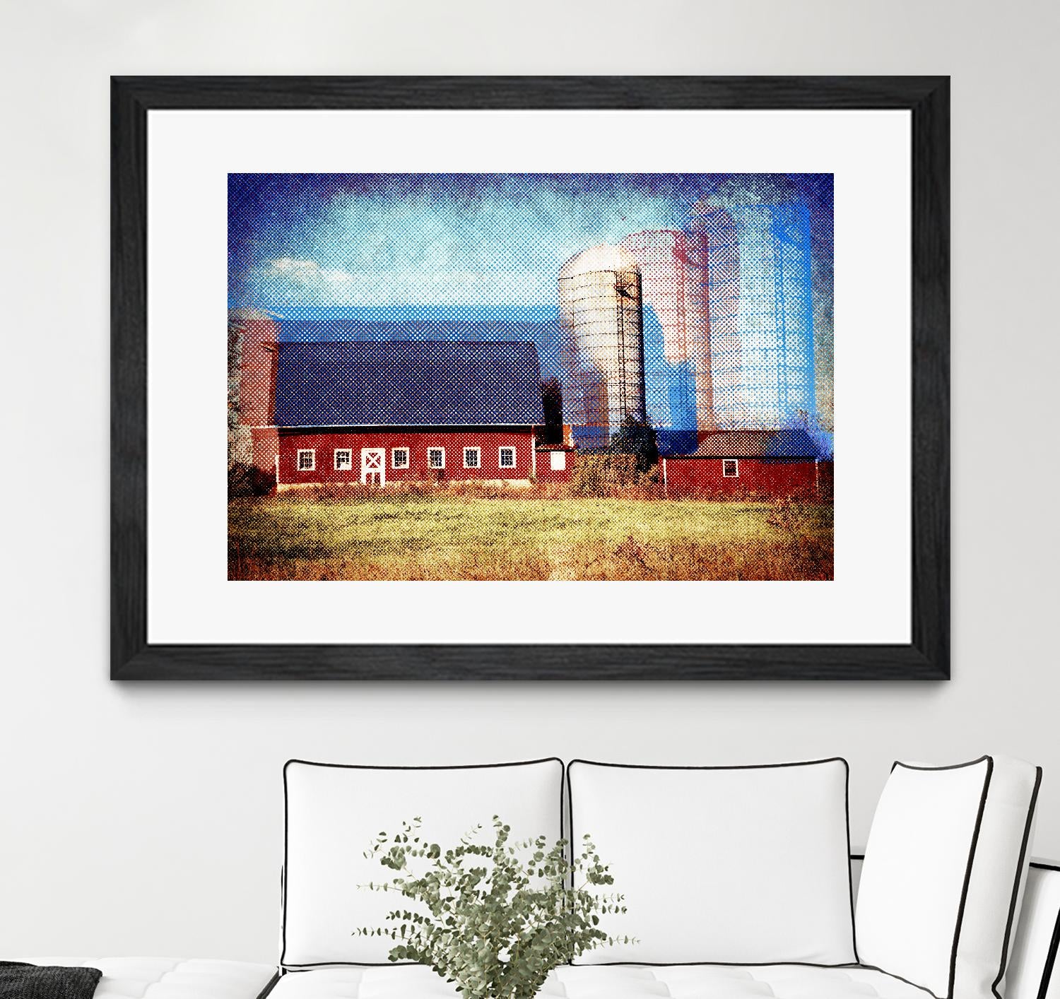 Farmland B by THE Studio on GIANT ART - red landscape