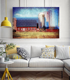 Farmland B by THE Studio on GIANT ART - red landscape