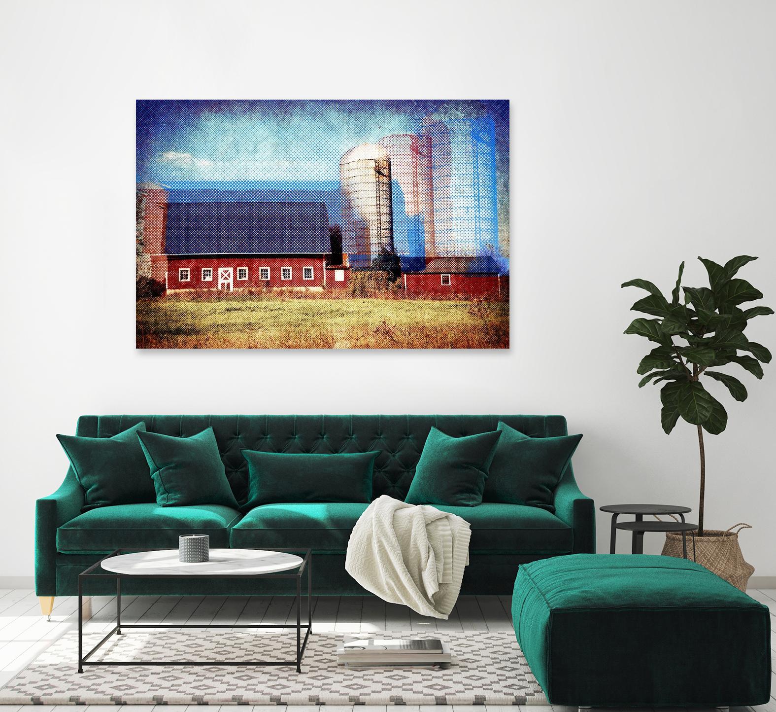 Farmland B by THE Studio on GIANT ART - red landscape