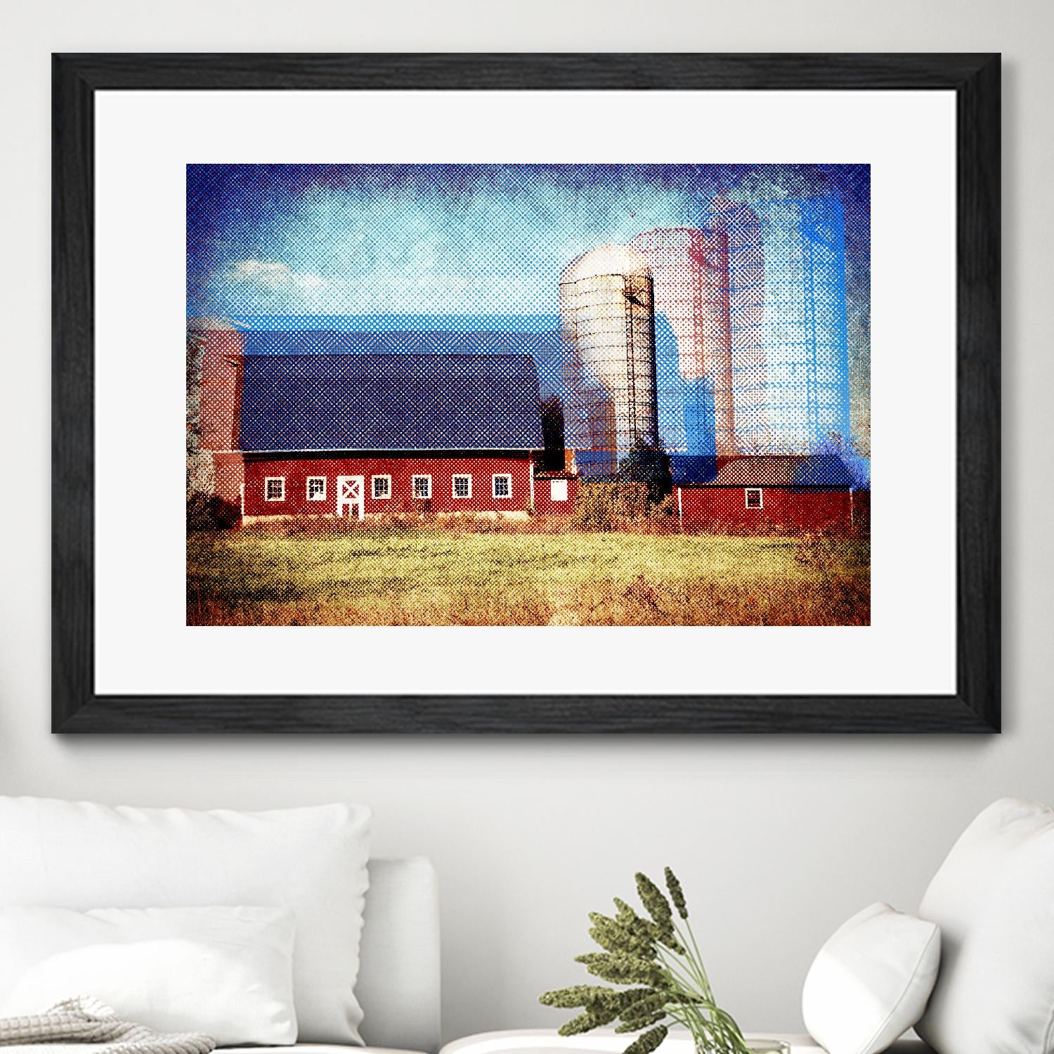 Farmland B by THE Studio on GIANT ART - red landscape