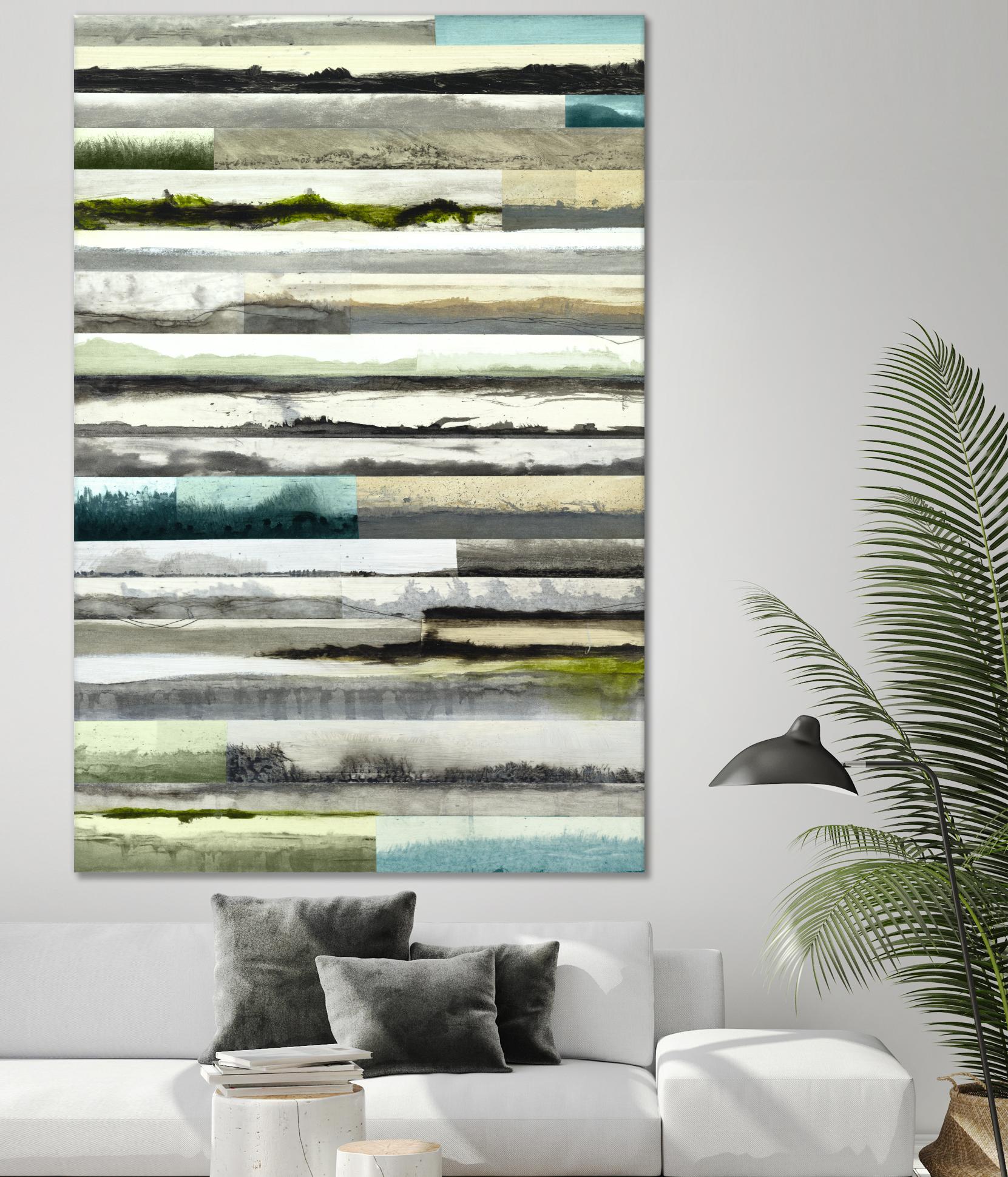 Neutral Plains in color by Kyle Goderwis on GIANT ART - green landscape