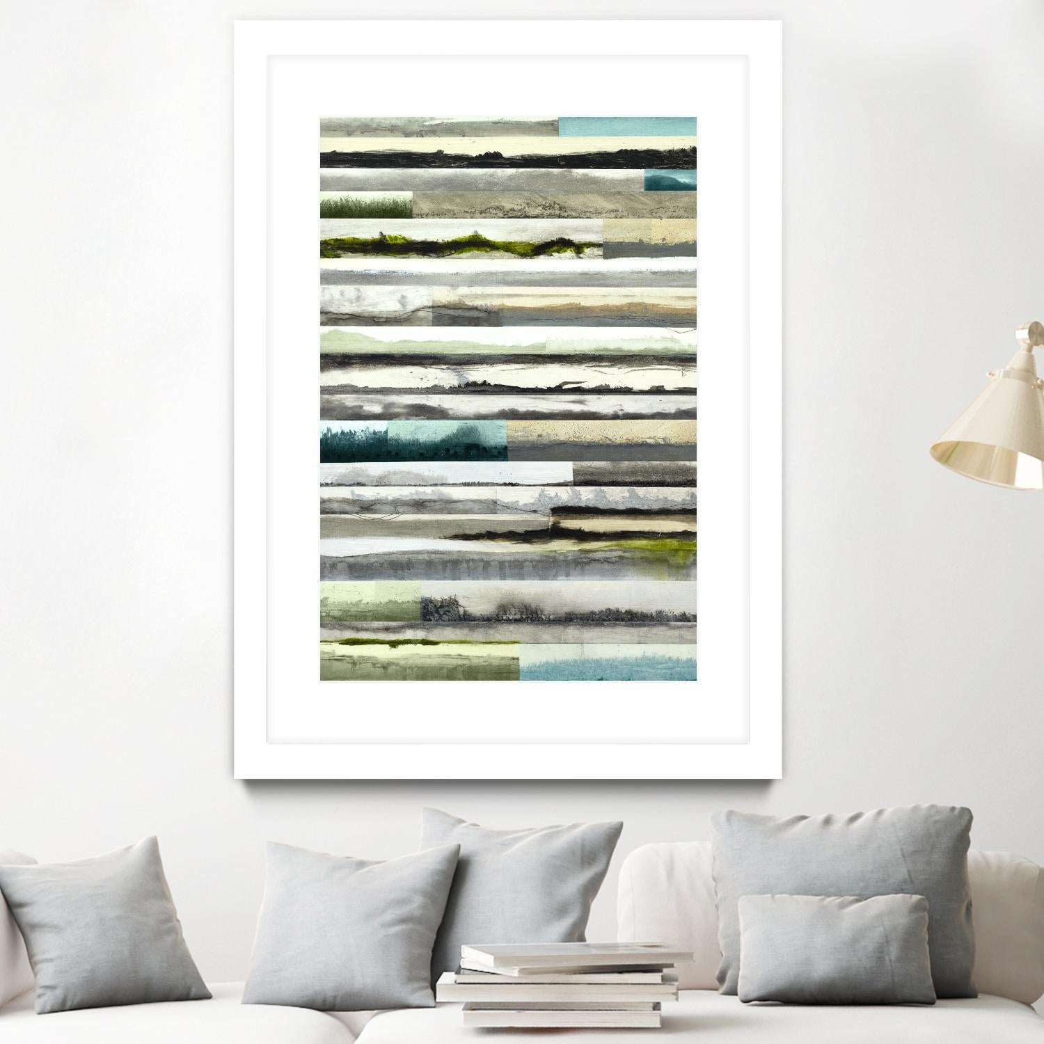 Neutral Plains in color by Kyle Goderwis on GIANT ART - green landscape