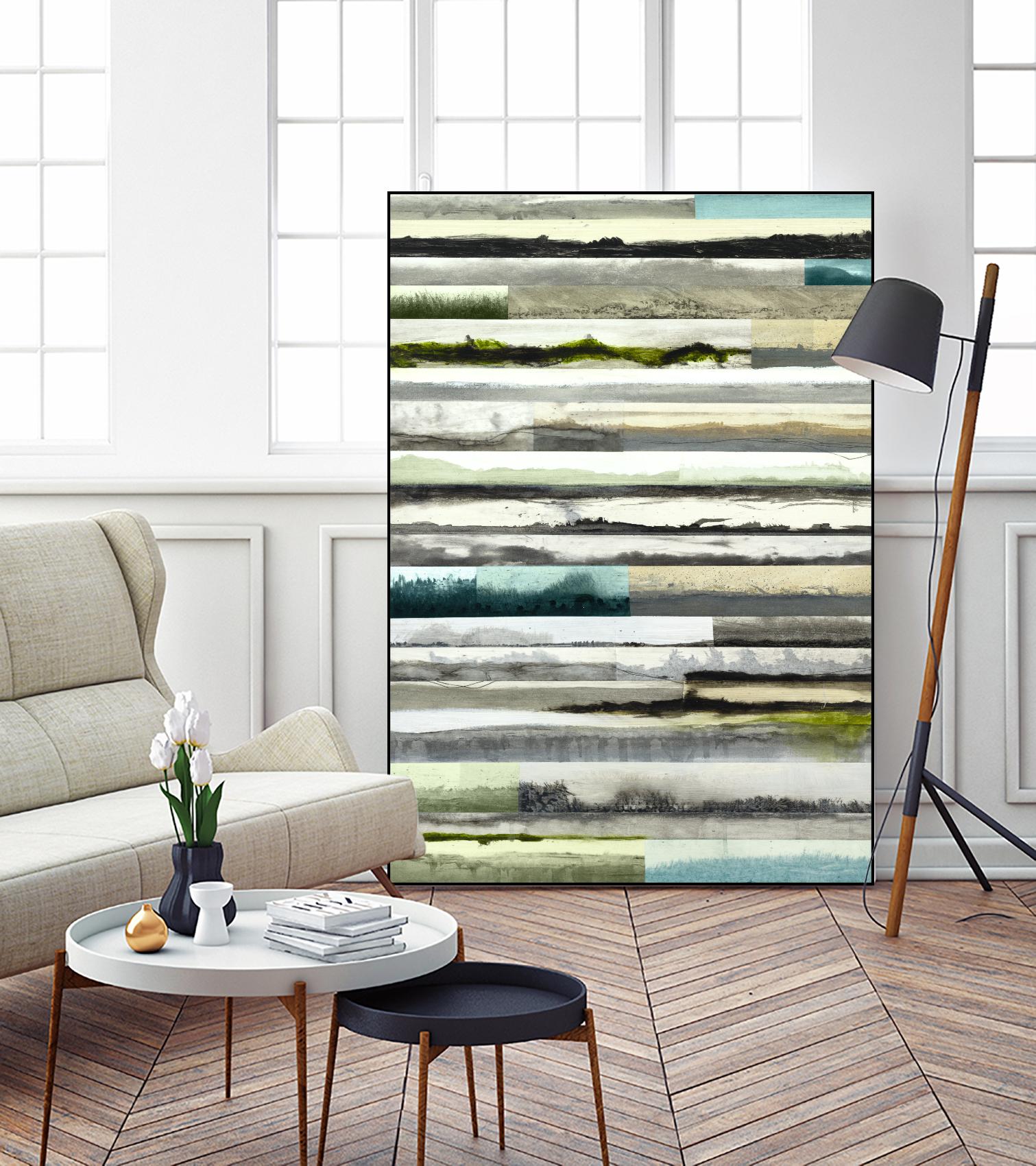 Neutral Plains in color by Kyle Goderwis on GIANT ART - green landscape