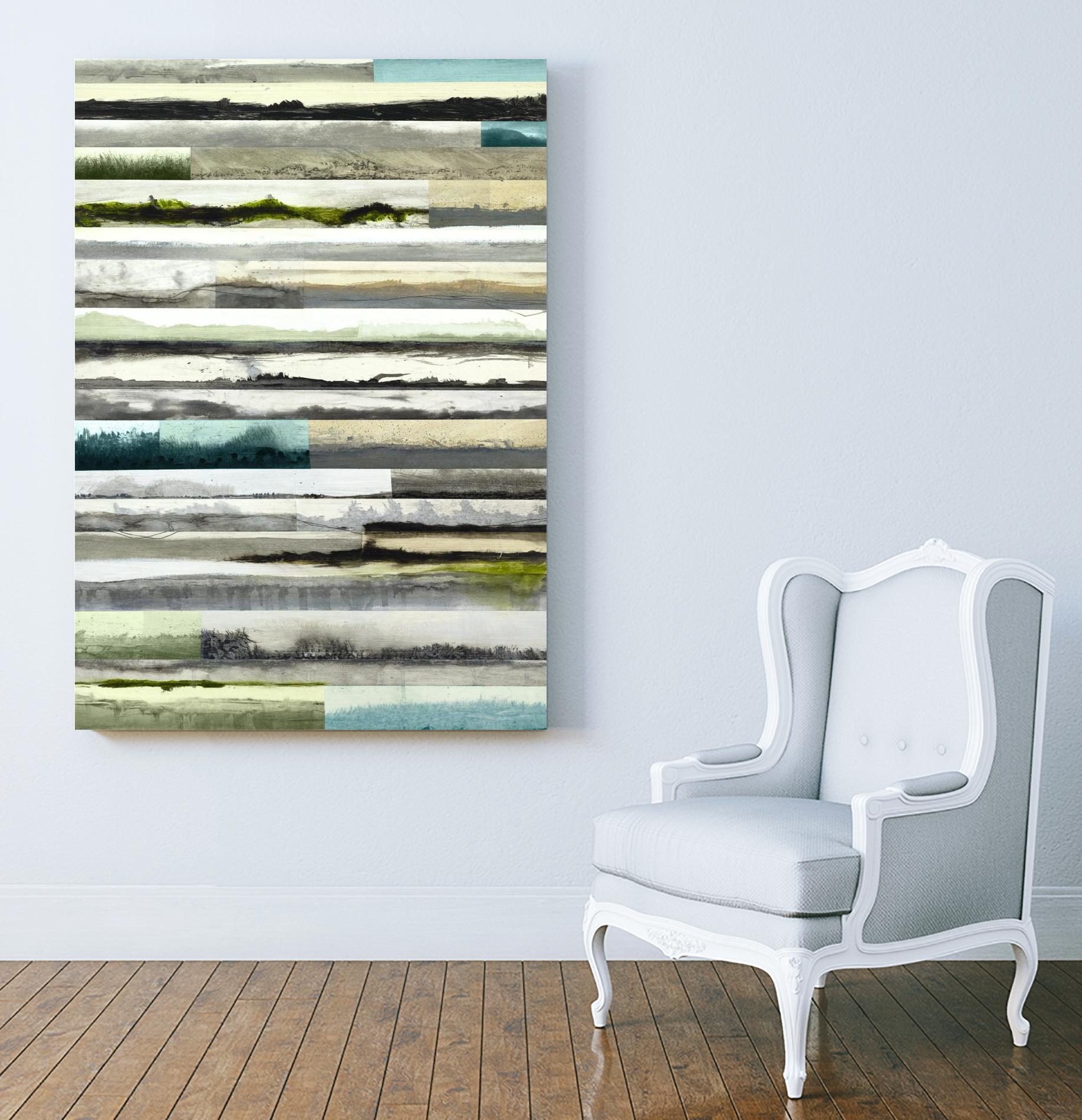 Neutral Plains in color by Kyle Goderwis on GIANT ART - green landscape