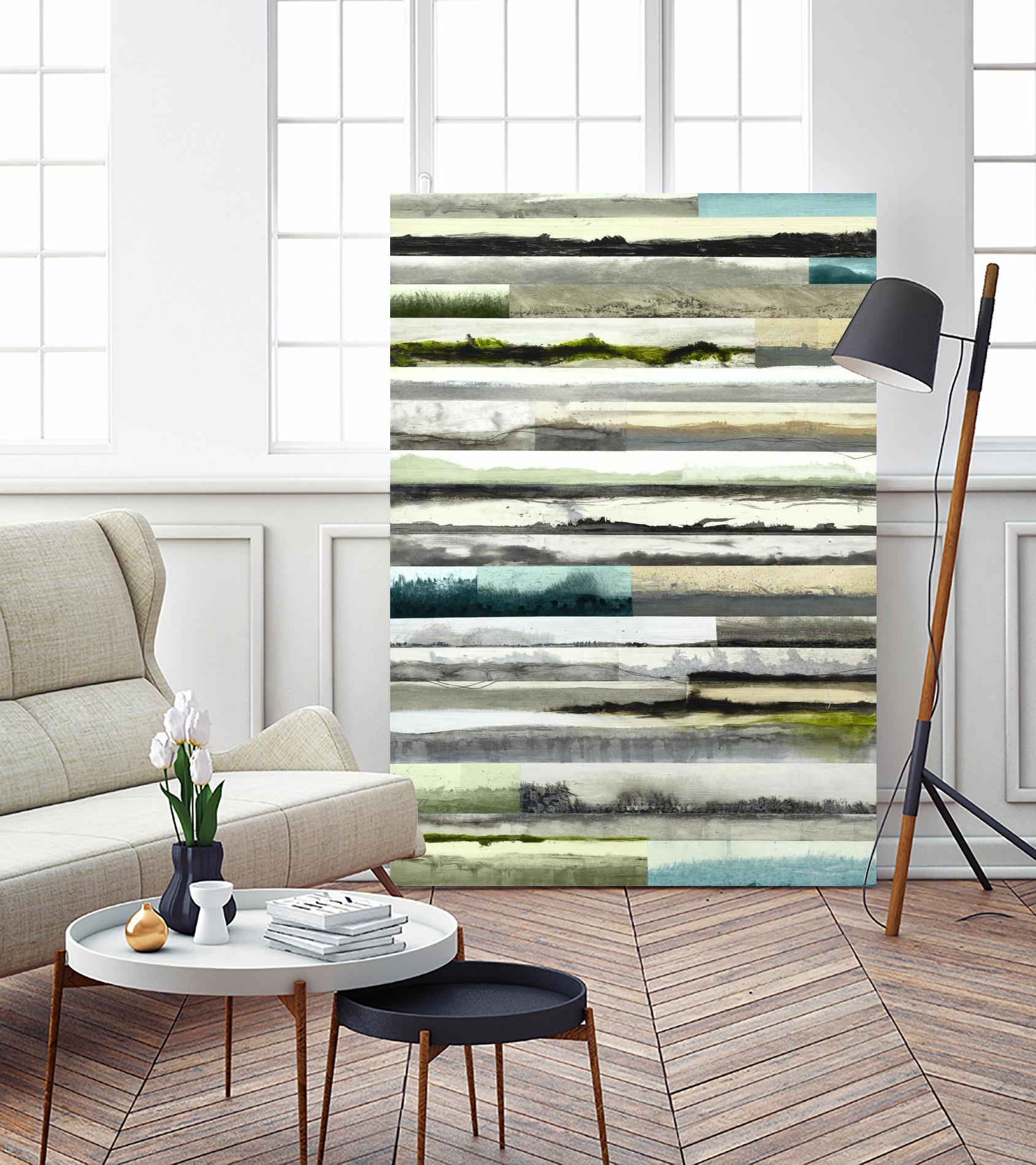 Neutral Plains in color by Kyle Goderwis on GIANT ART - green landscape