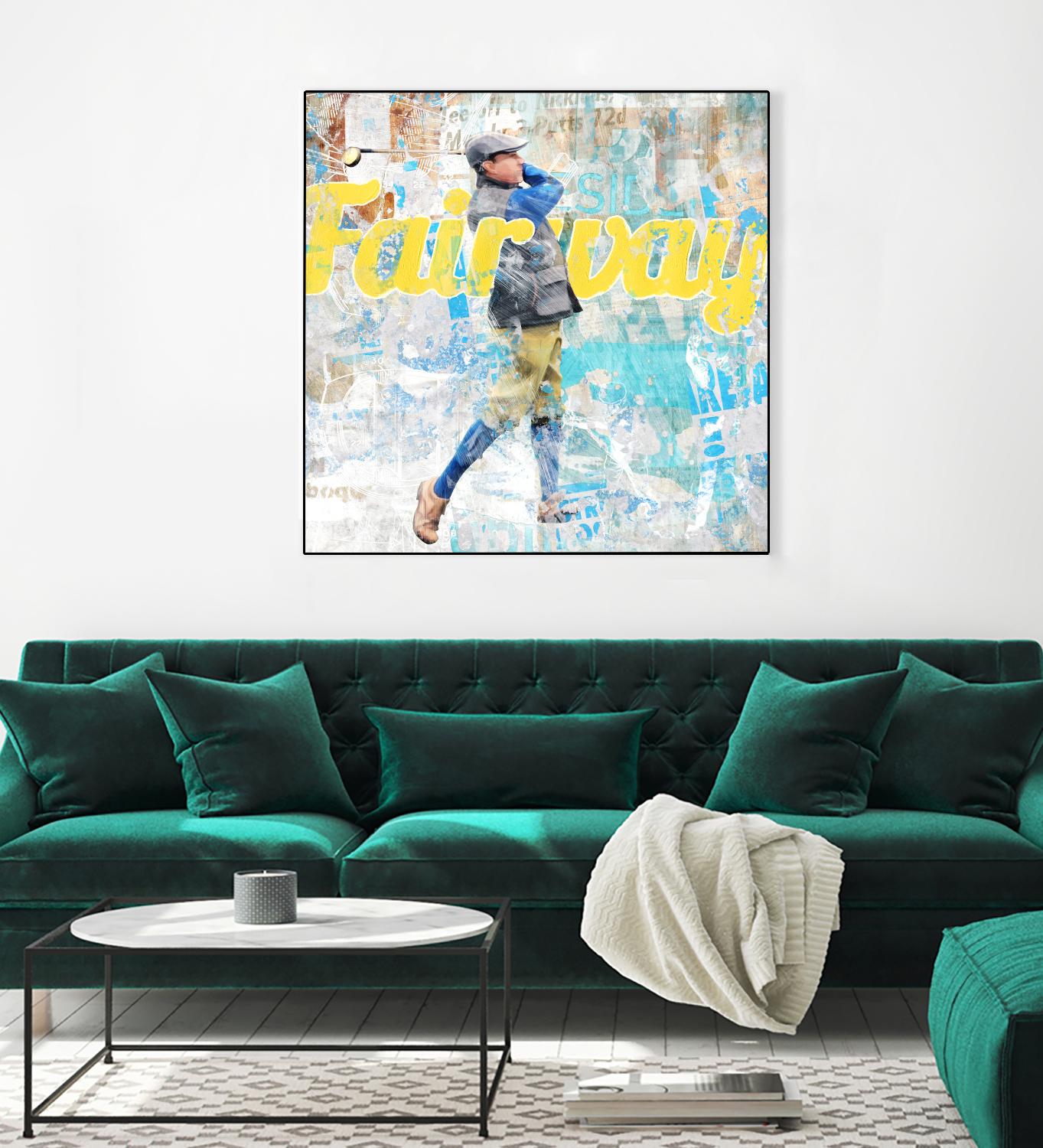 Fairway by THE Studio on GIANT ART - white vintage