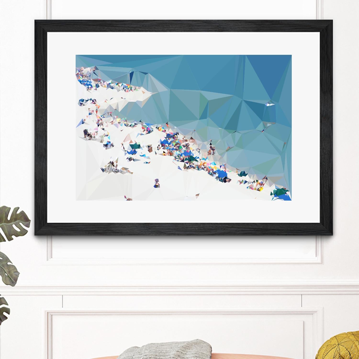 Fractal Beach 1 by THE Studio on GIANT ART - beige costal