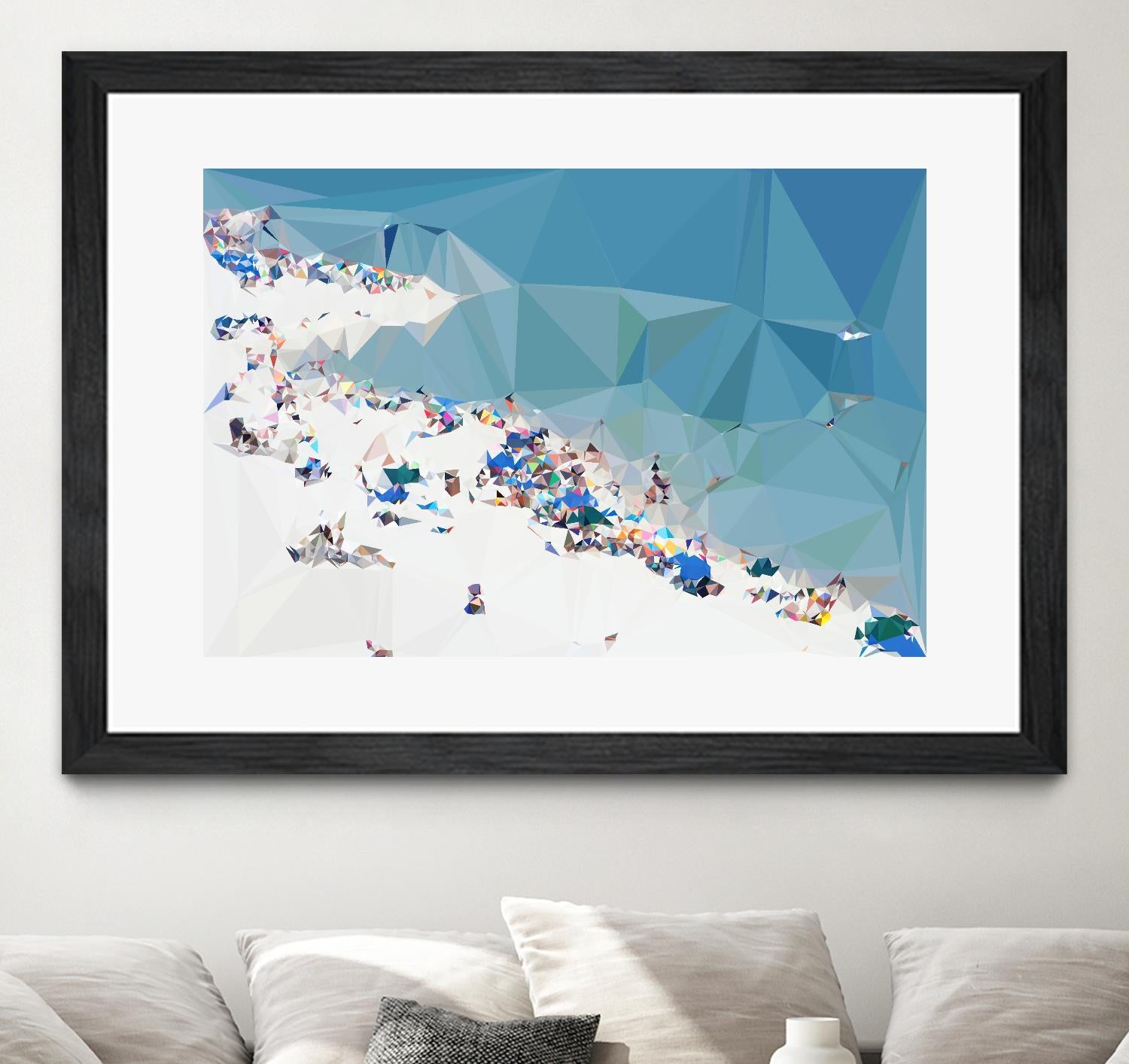 Fractal Beach 1 by THE Studio on GIANT ART - beige costal
