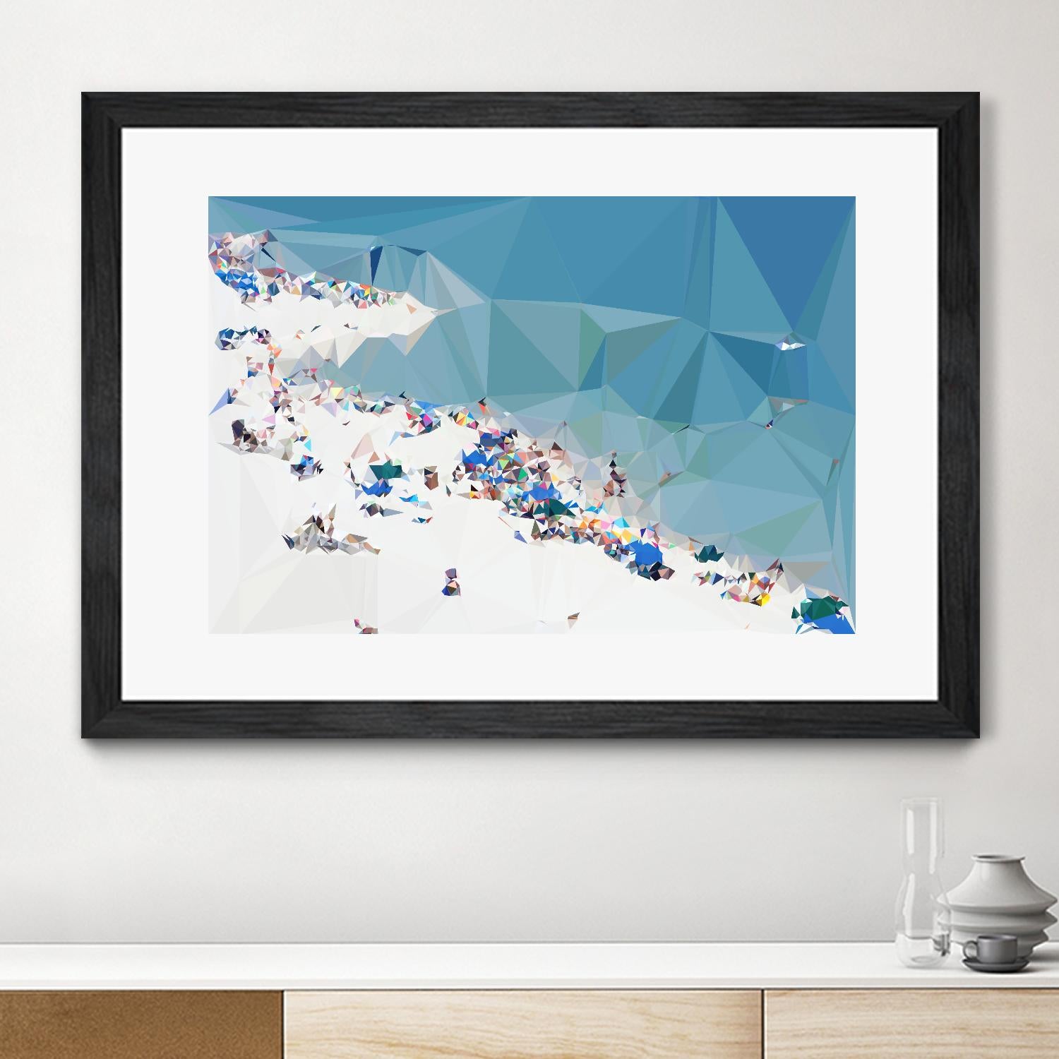 Fractal Beach 1 by THE Studio on GIANT ART - beige costal