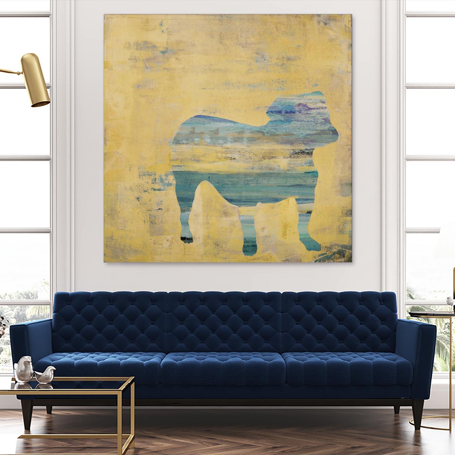 Best Friend 3 by Harris, Maeve Harris on GIANT ART - beige animals dog