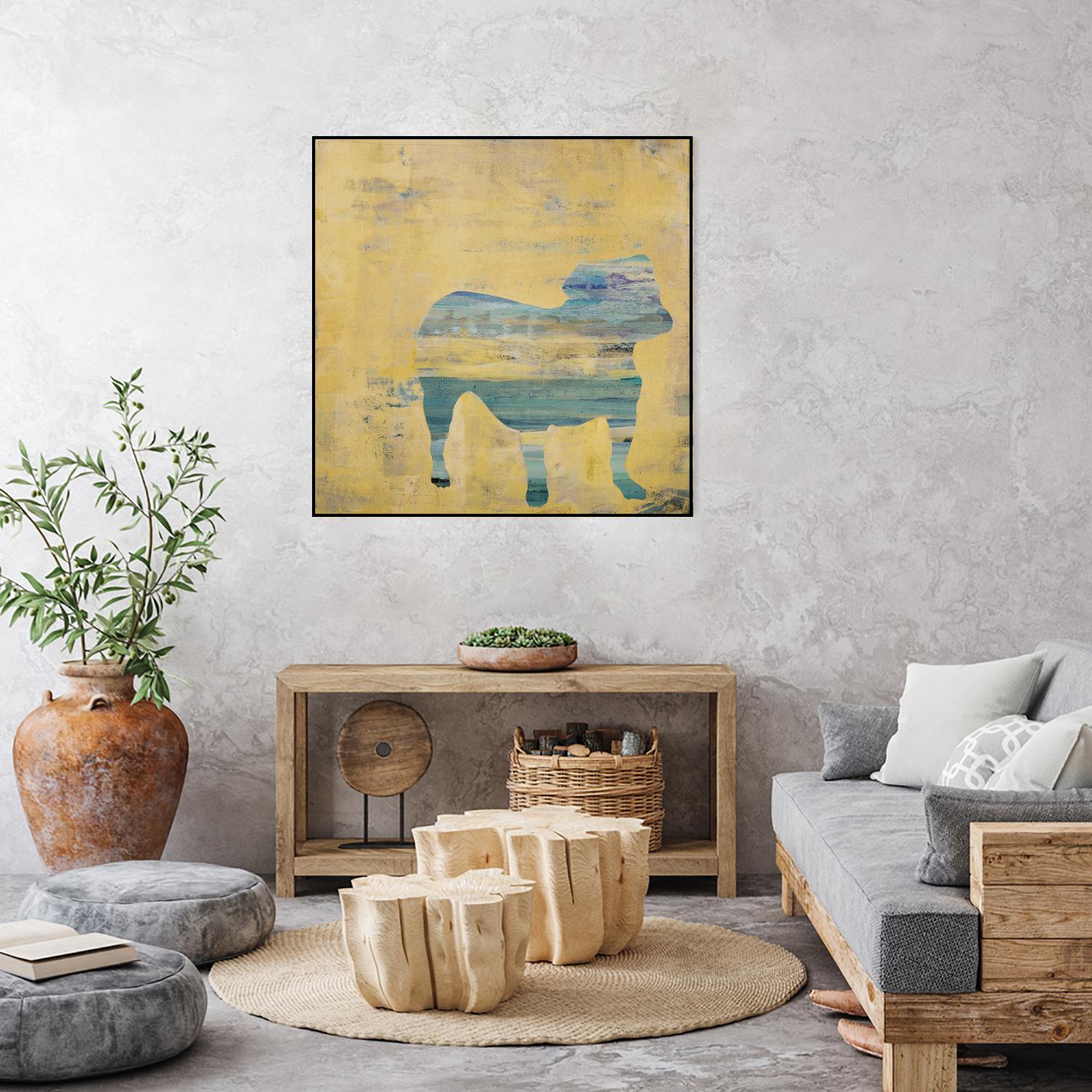 Best Friend 3 by Harris, Maeve Harris on GIANT ART - beige animals dog