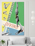 Rio Diving 2016 by THE Studio on GIANT ART - green vintage