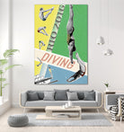 Rio Diving 2016 by THE Studio on GIANT ART - green vintage