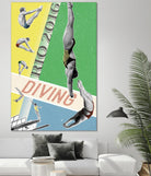 Rio Diving 2016 by THE Studio on GIANT ART - green vintage