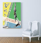 Rio Diving 2016 by THE Studio on GIANT ART - green vintage