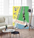 Rio Diving 2016 by THE Studio on GIANT ART - green vintage