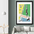 Rio Diving 2016 by THE Studio on GIANT ART - green vintage