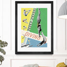 Rio Diving 2016 by THE Studio on GIANT ART - green vintage