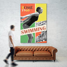 Rome Swimming 1960 by THE Studio on GIANT ART - red vintage
