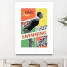 Rome Swimming 1960 by THE Studio on GIANT ART - red vintage
