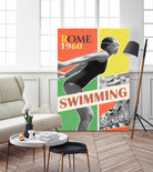 Rome Swimming 1960 by THE Studio on GIANT ART - red vintage